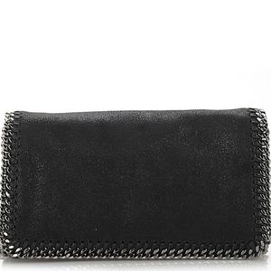 FINAL SALE Black Metallic Cloth Clutch Bag